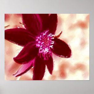 Red Daisy Fotoschilderij Bloemenkunst Poster