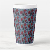 Red Daisy Latte Mok (Voorkant)