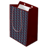 Red Daisy Medium Cadeauzakje (Achterkant Gekanteld)