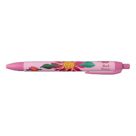 Red Daisy  Zwarte Inkt Pen