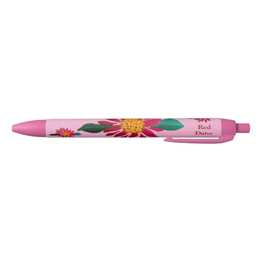 Red Daisy  Zwarte Inkt Pen (Bodem)