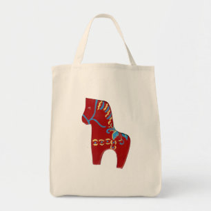 Red Dala Grocery Bag Tote Bag