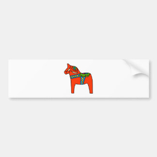 Red Dala Horse Bumpersticker