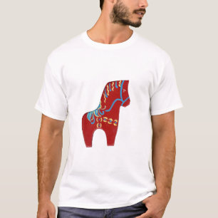 Red Dala Horse kleren T-Shirt