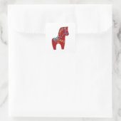 Red Dala Horse Sticker (Tas)