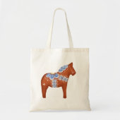 Red Dala Horse Tote Bag (Voorkant)