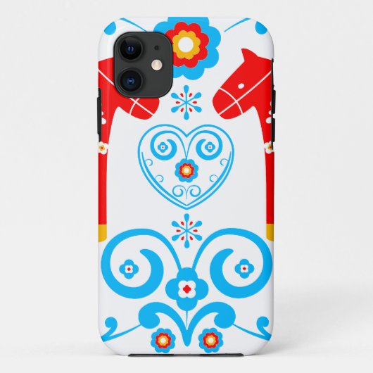 Red Dala Horses Case-Mate iPhone Case (Achterkant)