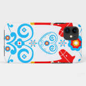 Red Dala Horses Case-Mate iPhone Case (Achterkant (horizontaal))