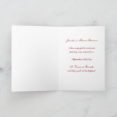 Red Damas vient de se marier carte Faire-part phot (Intérieur)