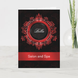 Red damask Business Hartelijk dank Bedankkaart