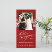 Red Damask Nouveautés Mains Premier Carte photo de (Debout devant)