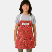 Red Dancing Elmo Pattern Schort (Insitu)