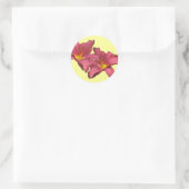 Red Day Coordinating Items Ronde Sticker (Tas)