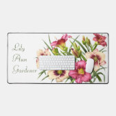 Red Daylilies Art Botanique Moderne Personnalisé (Clavier et souris)