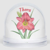 Red Daylily Flower Botanical Art Personalized (Avant)