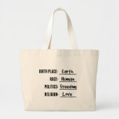 RED DE AARDE CANVAS TAS (Voorkant)