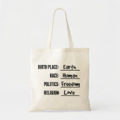 RED DE AARDE CANVAS TAS (Voorkant)