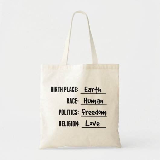 RED DE AARDE CANVAS TAS (Voorkant)