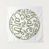 Red de aarde groene esthetiek wandkleed (Voorkant (horizontaal))