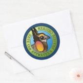 Red de Attwater's Prairie Kip Ronde Sticker (Envelop)