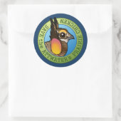 Red de Attwater's Prairie Kip Ronde Sticker (Tas)