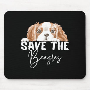 Red de beagles einde dier voor mannen vrouwen  muismat