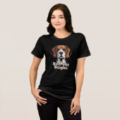 Red de Beagles | Hondenliefhebbers Tri-Blend Shirt (Voorkant volledig)