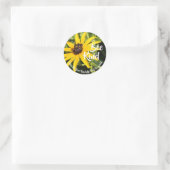 Red de bijen "Bee Kind" Ronde Sticker (Tas)