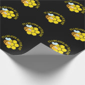 Red de Bijen BEE Slogan Quotes Awareness Cadeaus Cadeaupapier (Hoek)