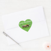 Red de bijen hart sticker (Envelop)