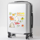 Red de bijen honing bij de slaap sticker (Koffer)