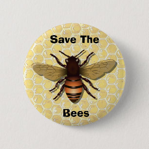 Red de bijen, menselijke Button