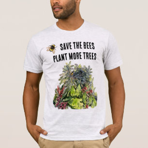 Red de bijen, plant meer bomen t-shirt