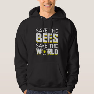 Red De Bijen Red De Wereld Milieu Imker Hoodie