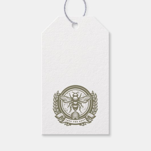 Red de Bijen Tag Cadeaulabel (Voorkant)