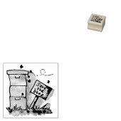 Red de bijenkorven 	rubberstempel (Gestempeld)