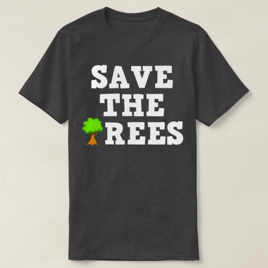 Red de bomen kerstmis t-shirt (Design voorkant)