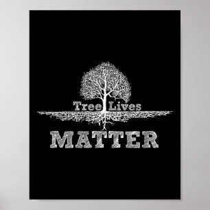 Red de bomen Levens Probleem Nationale Aarde-D Poster