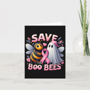 Red de Boo Bijen Borstkanker Krijger Halloween Kaart