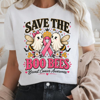 Red de Boo-bijen Borstkankerbewustzijn T-shirt