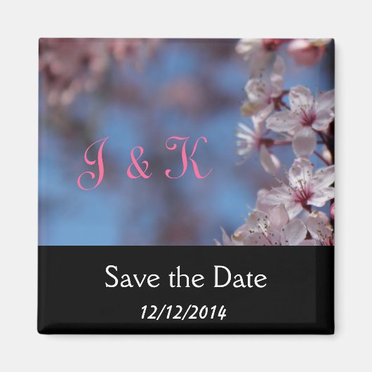 red de date , cherry blossom magneet (Voorkant)