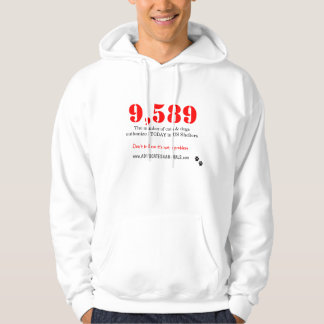 Red de doodskuid Shelter Animals. Hoodie