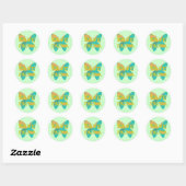 Red de fauna ronde sticker (Vel)