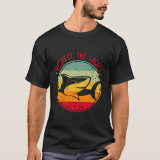 Red de haaien Ocean Beach rechten Ik respecteer de T-shirt