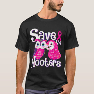 Red de Hooters Borstkanker bewustzijn vrouwen T-shirt