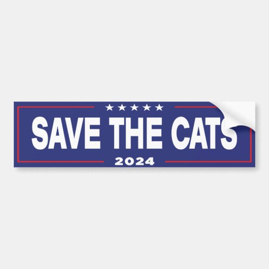 Red de katten Bumpersticker (Voorkant)