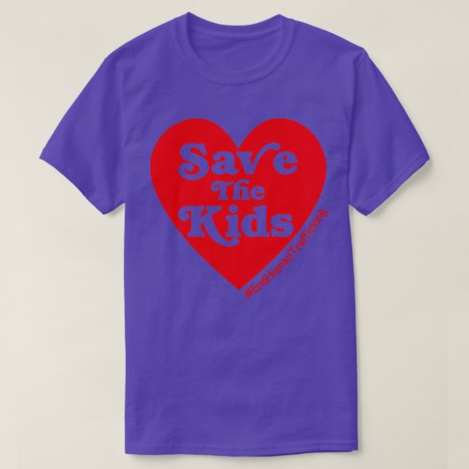 Red de Kinder mensenhandel 1 T-shirt (Design voorkant)