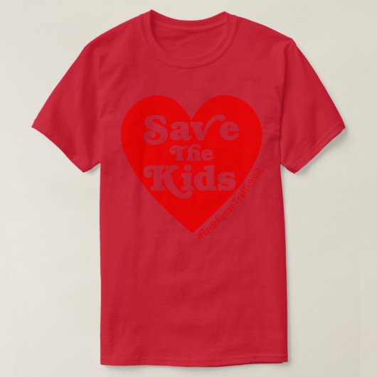 Red de Kinder mensenhandel T-shirt (Design voorkant)