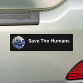 Red de menselijke Bumpersticker (Op auto)