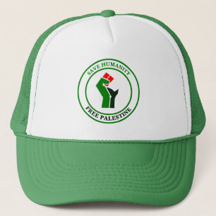 Red de mensheid, bevrijd Palestina, Trucker Pet